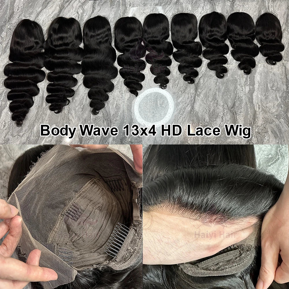 2024 Hot Virgin Human Hair Fashion Brazilian Original Female Wigs Women 5*5 HD Lace Wig