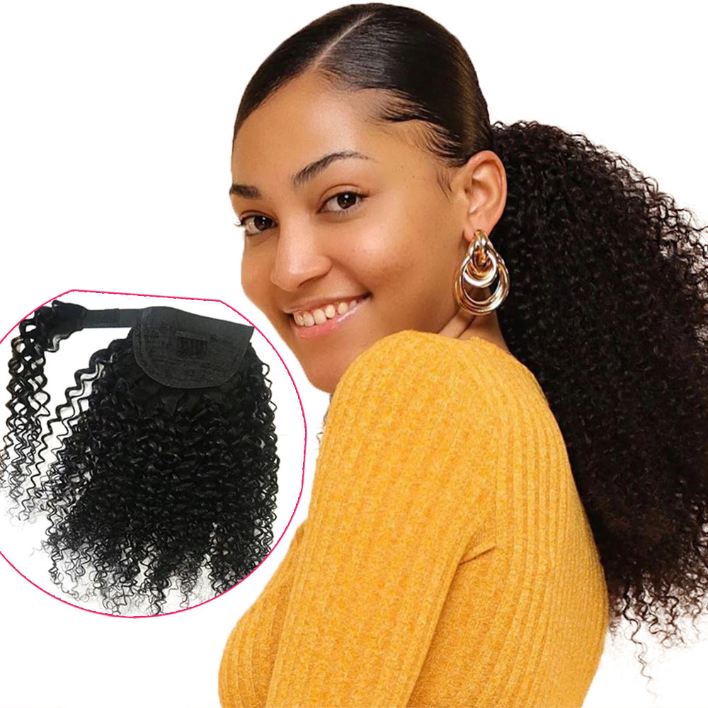 Curly Human Hair Ponytail