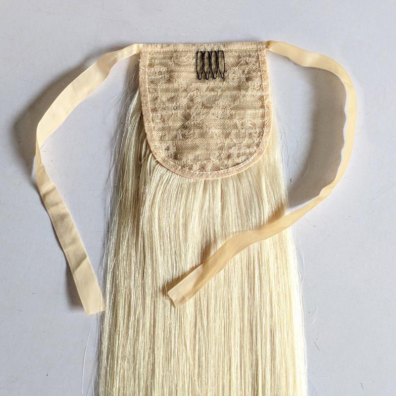 Human Hair Velcro Ponytail Extension