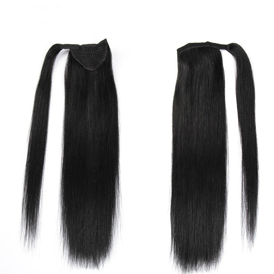 Human Hair Velcro Ponytail Extension