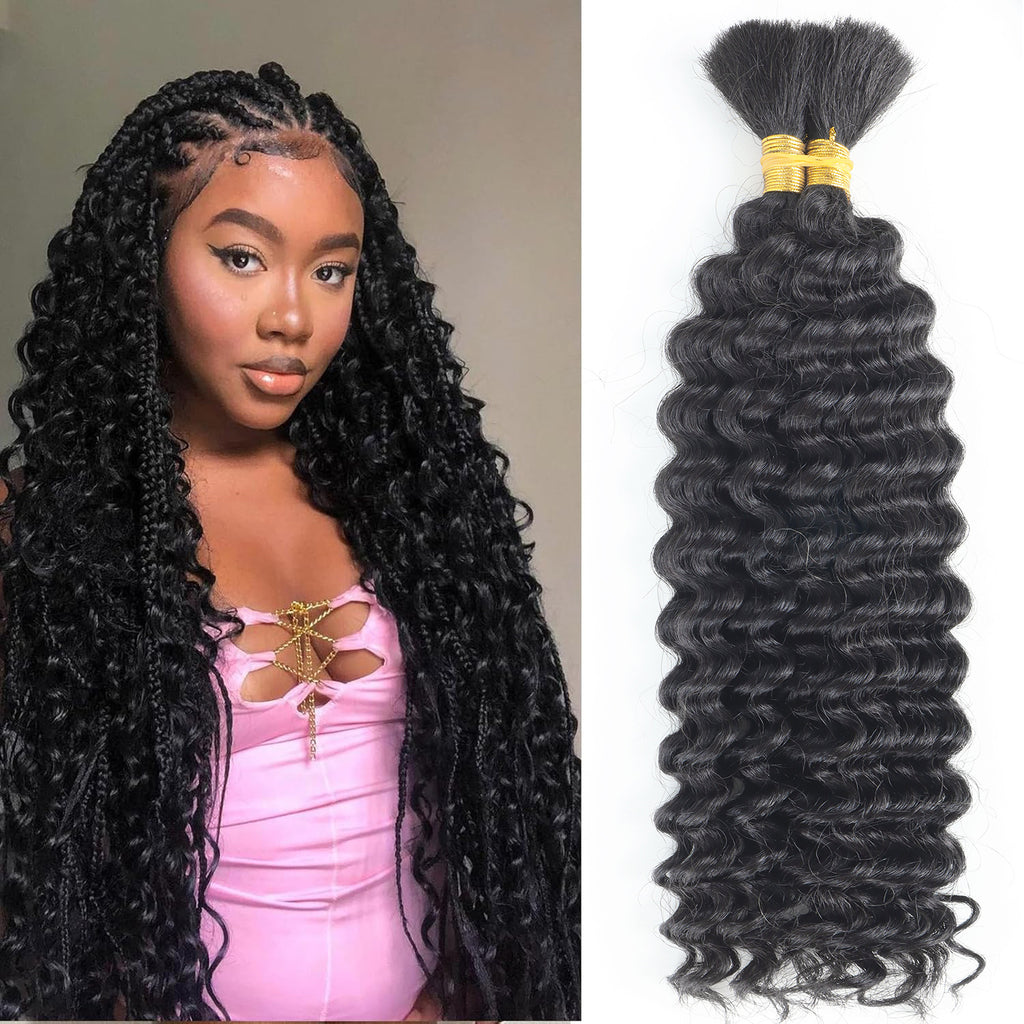 Mixed Human Boho Braids Deep Wave