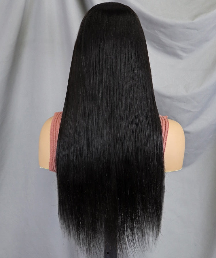 6x4 Density Bleached Transparent Lace Front Pre-Plucked knots Brazilian Human Hair Wig