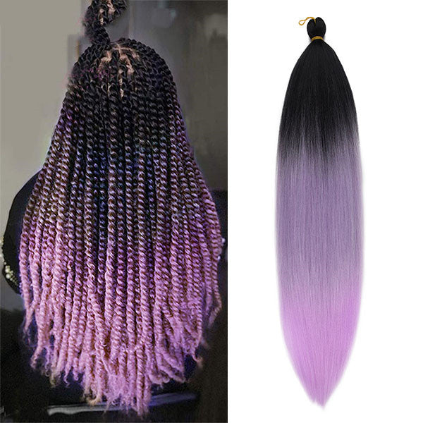 High Temperature Silk Braids Ombre Extensions