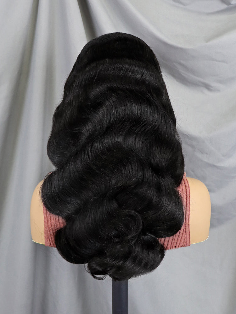 6x4 Density Bleached Transparent Lace Front Pre-Plucked knots Brazilian Human Hair Wig