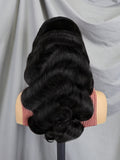 6x4 Density Bleached Transparent Lace Front Pre-Plucked knots Brazilian Human Hair Wig
