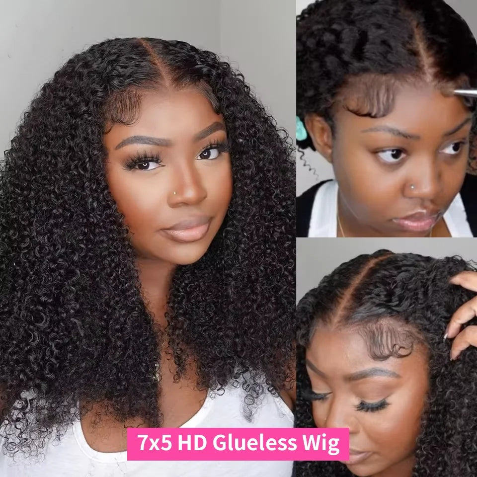 Deep Curls 7x5 HD Transparent Lace Closure Wig