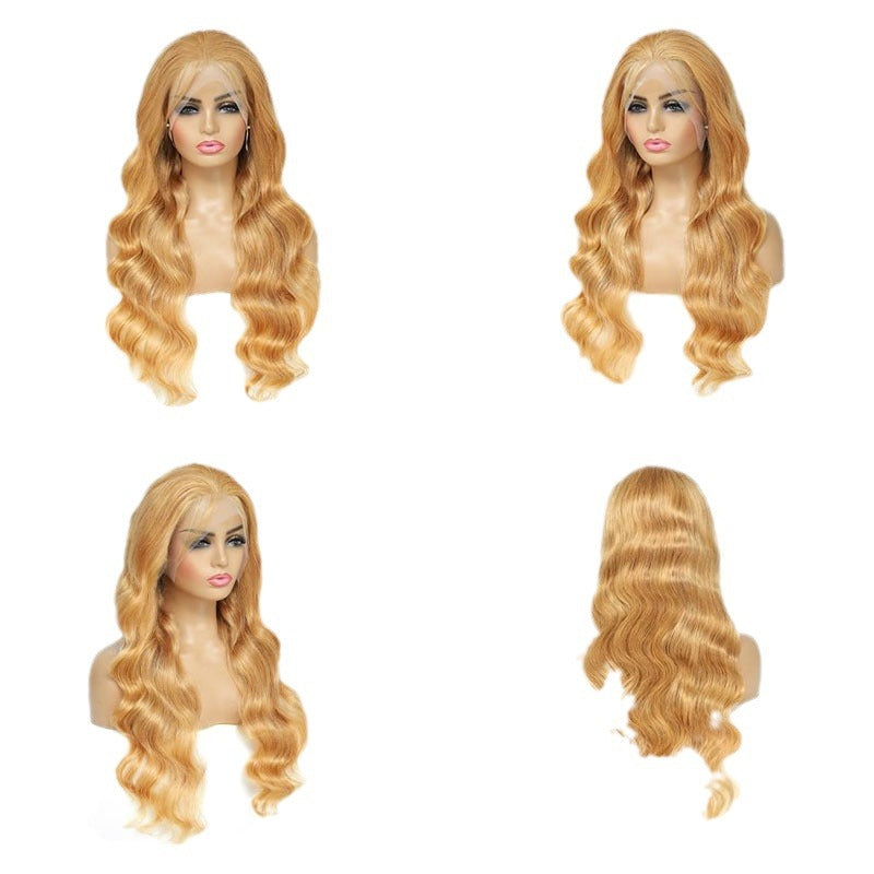 Blonde 13x4 Wavy 100% Human Hair Wig