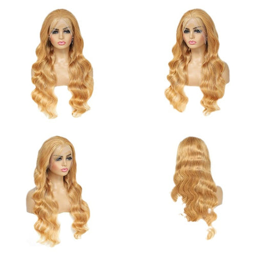 Blonde 13x4 Wavy 100% Human Hair Wig