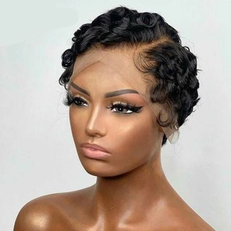 Luxzi Hair Curly Pixie Wig