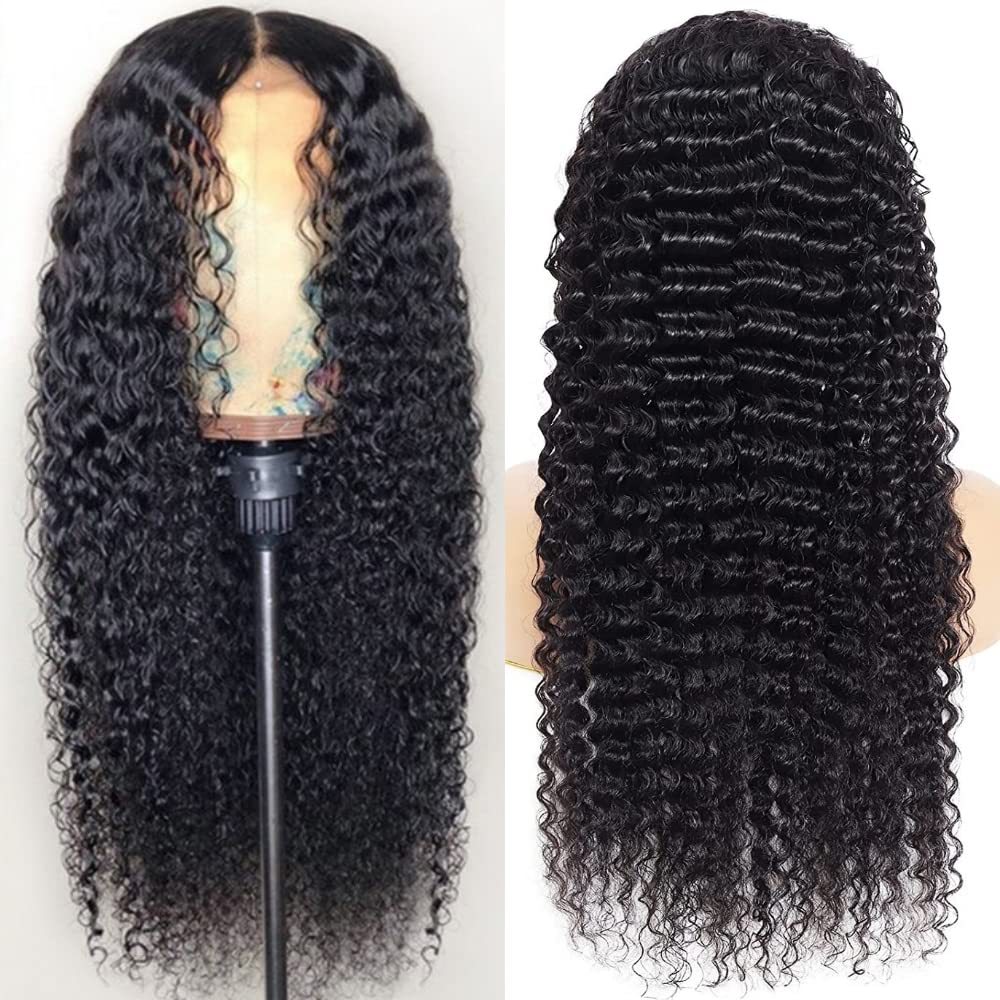 Lace  Front Human Hair Deep Wave Wig