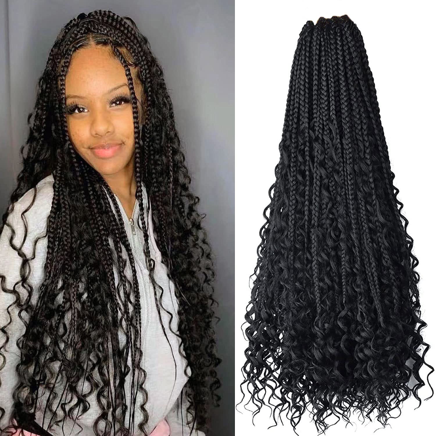 Fiber Hair Three-strand African Braid Crochet Hair