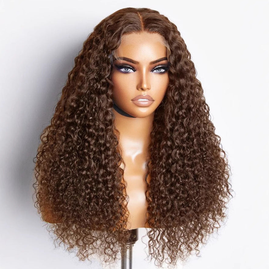 Chocolate Brown Human Hair Lace Wig