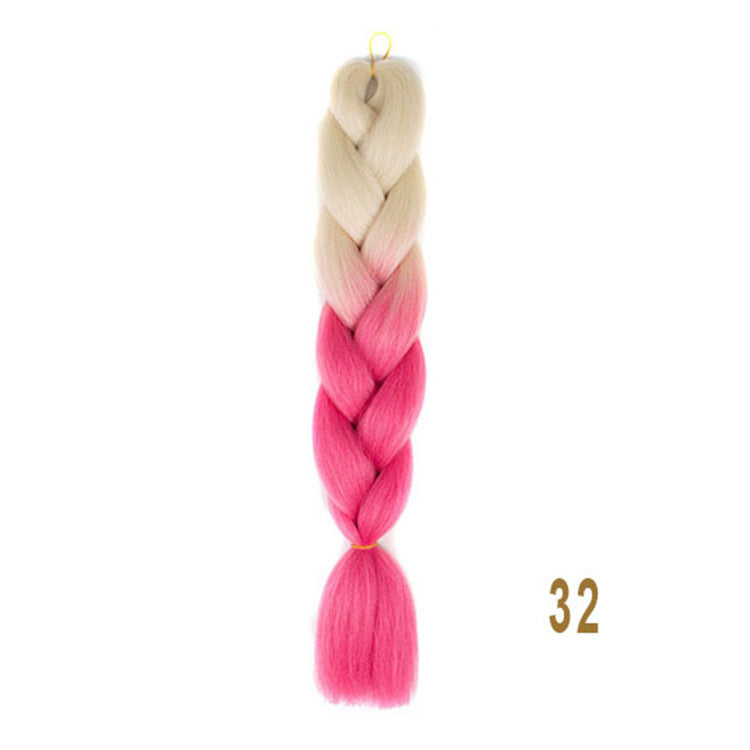High Temperature Silk Braids Ombre Extensions