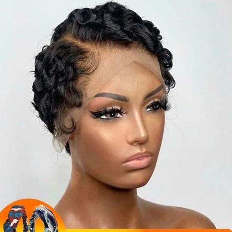 Luxzi Hair Curly Pixie Wig
