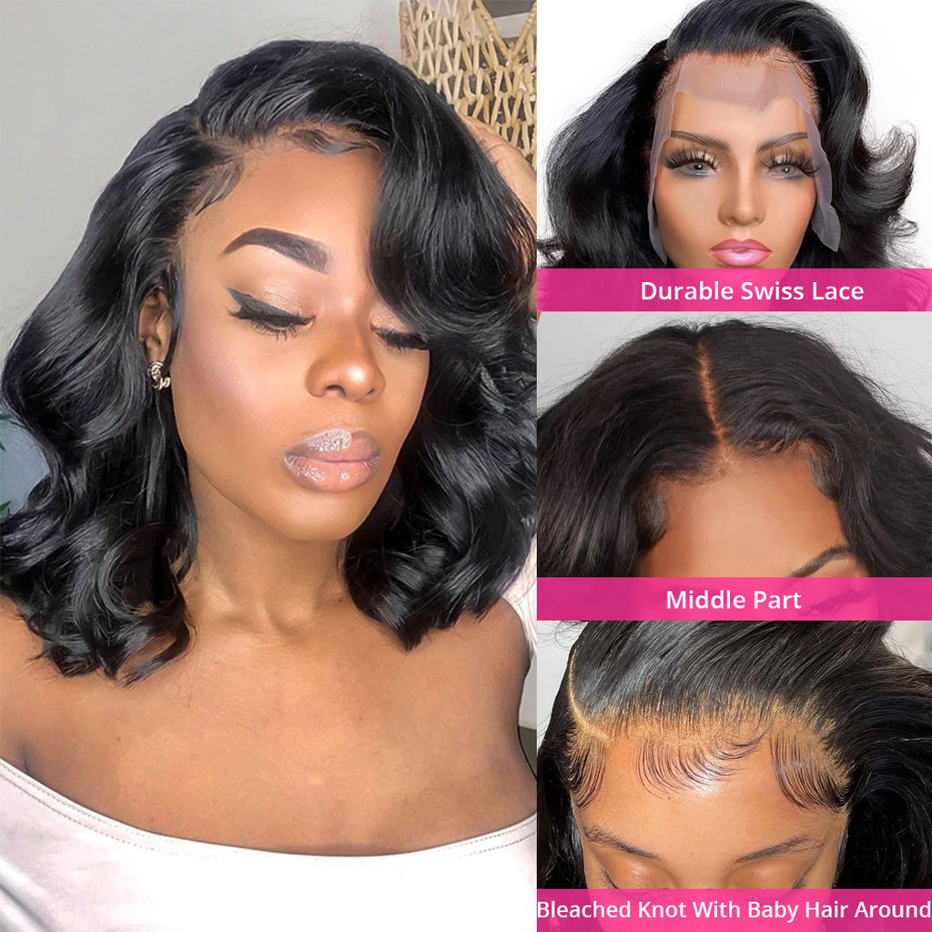 Brazilian Wavy HD Lace Front Wig