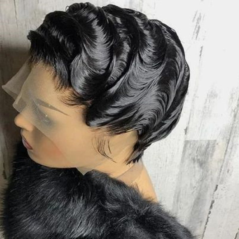 Luxzi Hair Curly Pixie Wig