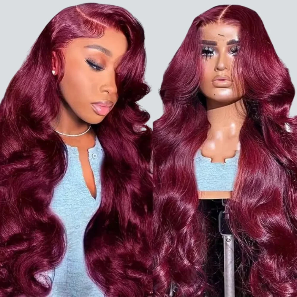 99J Vietnamese HD Lace Frontal Glueless wig