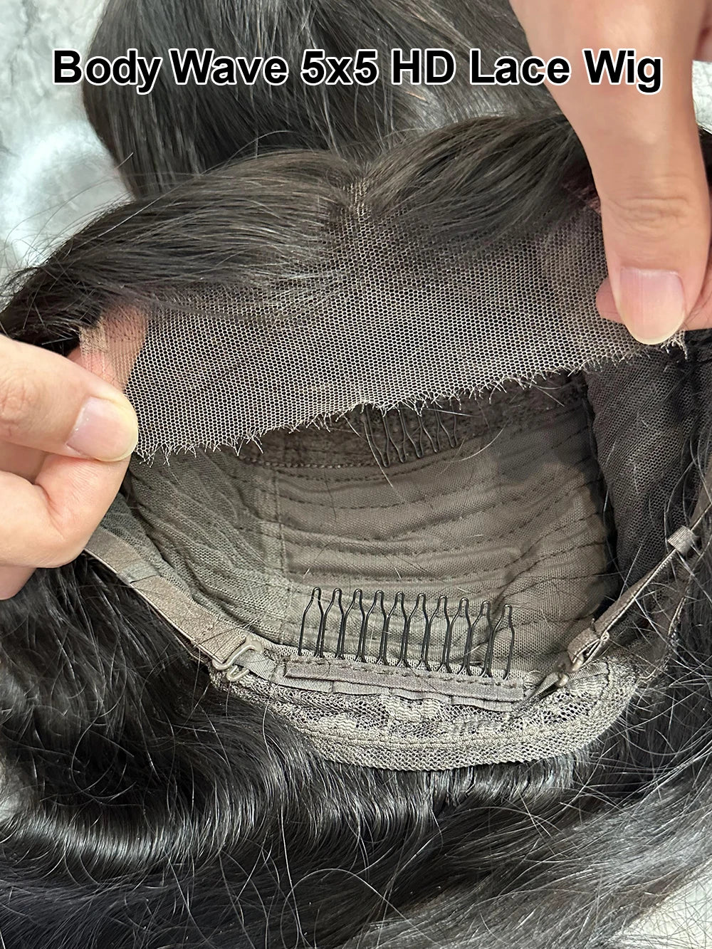 2024 Hot Virgin Human Hair Fashion Brazilian Original Female Wigs Women 5*5 HD Lace Wig