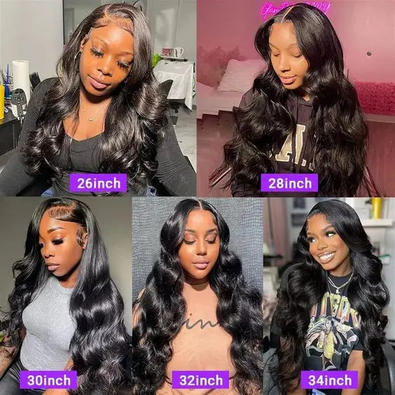 Body Wave Double Drawn 13x6 Hd Human Hair Lace Front Wigs Pre Plucked Hairline for Black Women HD Lace Frontal Wigs Human Hair