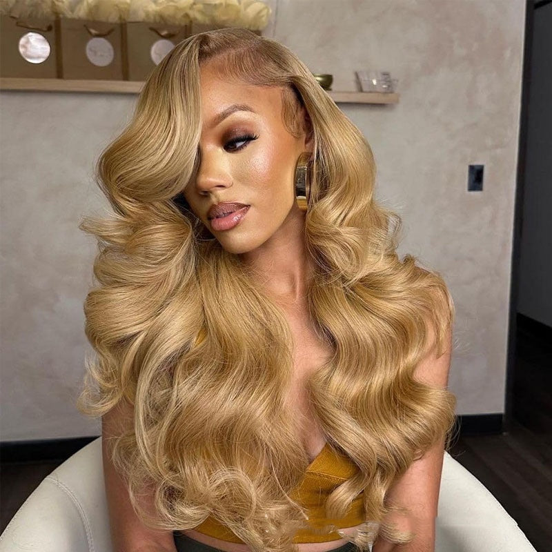 Blonde 13x4 Wavy 100% Human Hair Wig