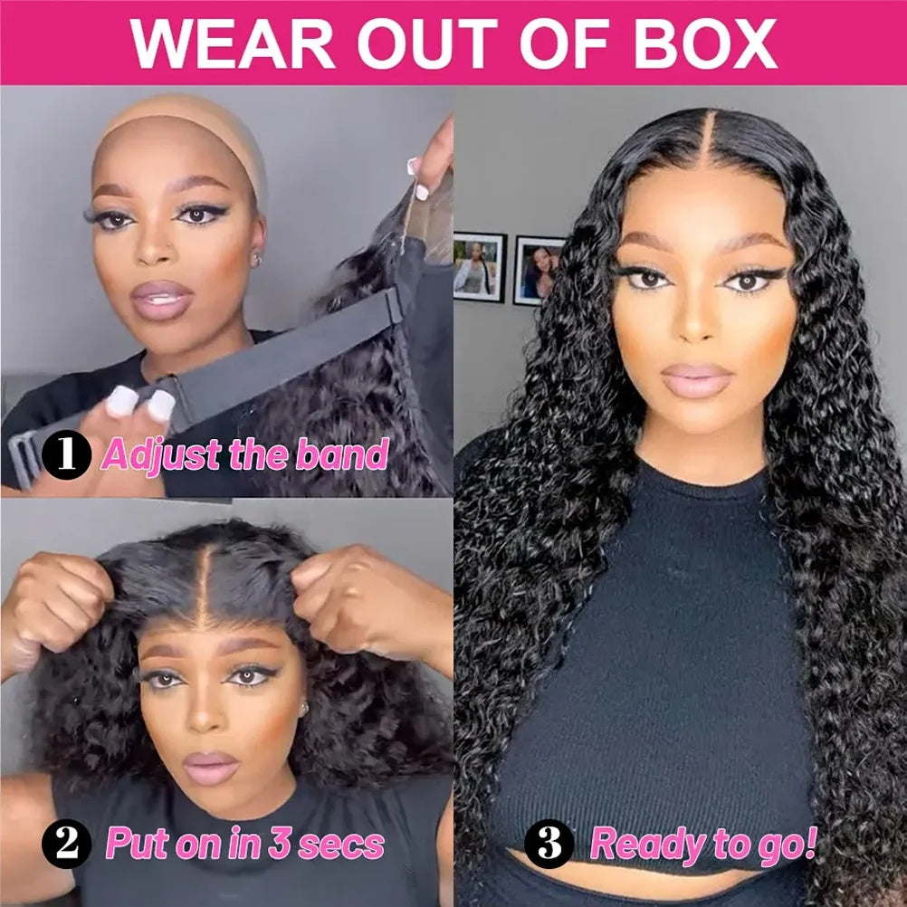 Deep Curls 7x5 HD Transparent Lace Closure Wig