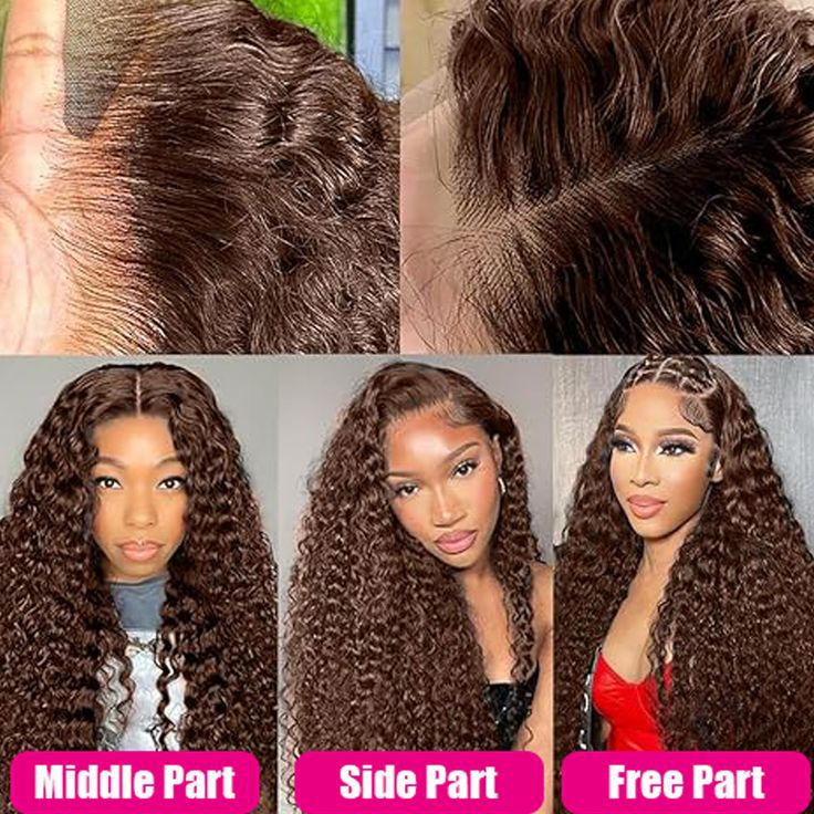 Chocolate Brown Human Hair Lace Wig