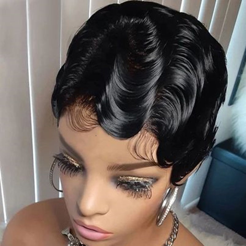 Luxzi Hair Curly Pixie Wig