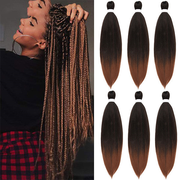 High Temperature Silk Braids Ombre Extensions