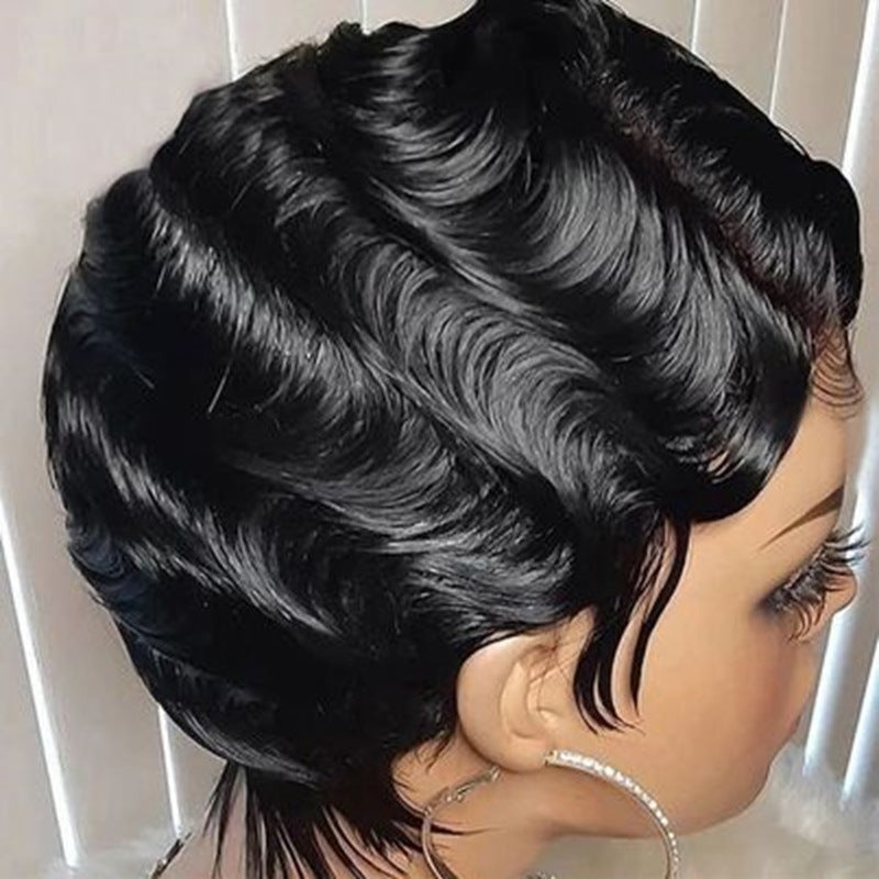 Luxzi Hair Curly Pixie Wig